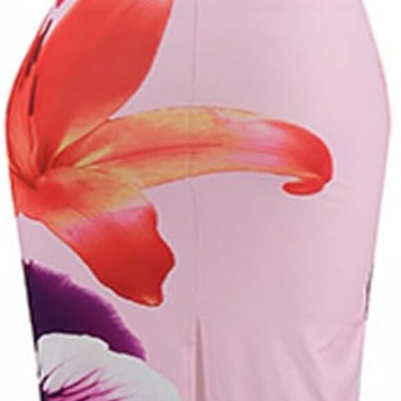 Summer Wedding Guest Dress Floral Maxi Tropical Vacation Beach Elegant - Picture 3 of 6